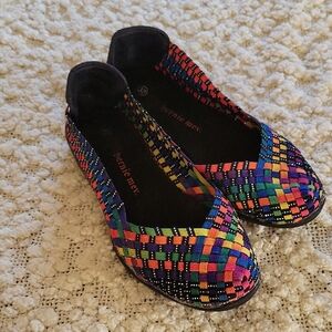 Bernie Mev Women's Multicolor Woven Flats